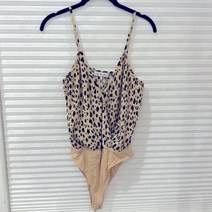 Small, leopard print bodysuit by WAYF